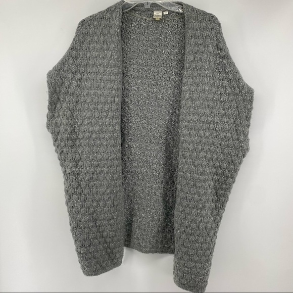 Anthropologie Sweaters - Anthropologie Seen Worn Kept Sz XS Grey Alpaca Chunky Vest Sweater